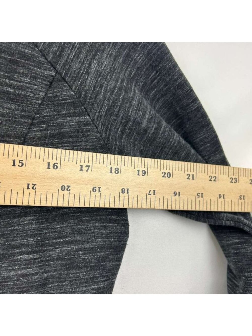 Athleta Women's Large Hooded Long Sleeve Tunic Dress Black Heathered Cowl Neck - Picture 5 of 15